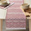 Better Homes & Gardens Geo Stripe Cotton Rich 14" x 90" Table Runner, Brick