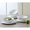 Better Homes & Garden 12-Piece Melamine Grey and White Marble Dinnerware Set