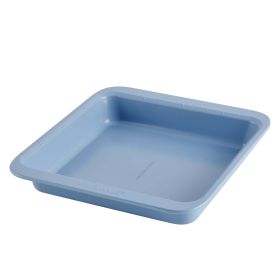 Farberware Easy Solutions 9" Steel Nonstick Bakeware Square Cake Pan, Blue