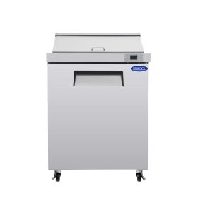 ORIKOOL Commercial Stainless Steel Sandwich Salad Prep Table Refrigerator 29" 1 Door 7.6 cu.ft Commercial Refrigerator Restaurant Refrigerator