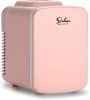 Simple Deluxe Mini Fridge, 4L/6 Can Portable Cooler & Warmer Freon-Free Small Refrigerator Provide Compact Storage for Skincare, Beverage, Food, Cosme