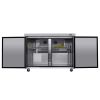 ORIKOOL Commercial 48" Undercounter Refrigerator 11.1 Cu. Ft. Double Door Stainless Steel Commercial Refrigerator