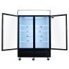 ORIKOOL Commercial Double Glass Door Merchandiser Freezer 1266L Restaurant Freezer ETL Commercial Freezers