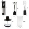 Classic Cuisine Immersion Blender 4-In-1 6 Speed Hand Mixer