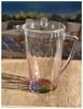 2.5 Quarts Designer Rainbow Diamond Acrylic Pitcher, Crystal Clear Break Resistant Premium Acrylic Pitcher for All Purpose BPA Free