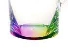 2.75 Quarts Designer Oval Halo Rainbow Acrylic Pitcher with Lid, Crystal Clear Break Resistant Premium Acrylic Pitcher for All Purpose BPA Free