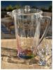 2.5 Quarts Designer Rainbow Diamond Acrylic Pitcher, Crystal Clear Break Resistant Premium Acrylic Pitcher for All Purpose BPA Free