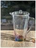 2.5 Quarts Designer Rainbow Diamond Acrylic Pitcher, Crystal Clear Break Resistant Premium Acrylic Pitcher for All Purpose BPA Free