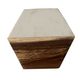 Creative Marble Cup Heat Shielding Coaster (Option: Hexagonal Fifth white)