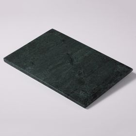 Square Nordic Style Marble Cake Fruit Western Food Tray (Option: Green-L300mmxW200mmxT12mm)