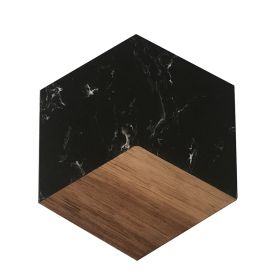 Creative Marble Cup Heat Shielding Coaster (Option: Hexagonal Fifth Black)