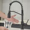 Touchless Sensor Commercial Style Pull-Down Single Handle Kitchen Faucet