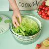 Vegetable Fruit or Salad Useful Multifunctional Household Quick Dryer Basket Shaker Plastic Kitchen Tool Spinner