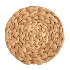 Woven Water Hyacinth Grass Round Pad Heat Insulation Coaster Bowl (Option: 38cm)